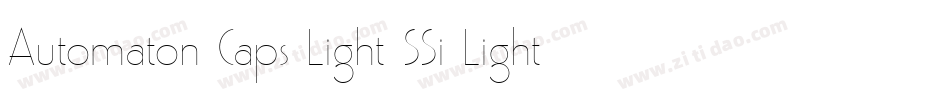 Automaton Caps Light SSi Light字体转换